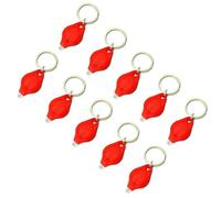 MACHSWON Mini Keychain Torches UV Flashlight Money Checker Key-Chain LED Light Key Ring Light Torch Red 10PCS