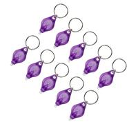 MACHSWON Mini Keychain Torches UV Flashlight Money Checker Key-Chain LED Light Key Ring Light Torch Purple 10PCS