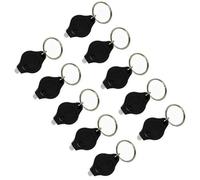 MACHSWON Mini Keychain Torches UV Flashlight Money Checker Key-Chain LED Light Key Ring Light Torch Black 10PCS