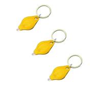 MACHSWON Mini Keychain Torches UV Flashlight Money Checker Key-Chain LED Light Key Ring Light Torch Yellow 3PCS