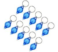 MACHSWON Mini Keychain Torches UV Flashlight Money Checker Key-Chain LED Light Key Ring Light Torch Blue 10PCS