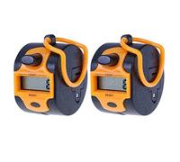MACHSWON Orange Hand Held Finger Ring Tally Counter Electronic Manual Counter Pocket Tally Counter 7-Digit Digital LCD Electronic Screen Digital Tally Counter 2PCS