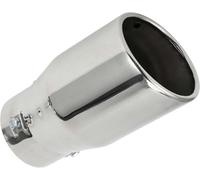 MACHSWON Performance Bolt-On Resonated Muffler Slant Exhaust Tip EX-1013 - Enhance Sound and Increase Horsepower - Universal Fitment - Polished Stainless Steel