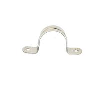 MACHSWON Pipe Strap Clamp 10mm 304 Stainless Steel Pipe Clips U Shaped Pipe Straps Saddle Clip Two Hole Tube Strap Tension Clips U-Tube Ring Hose Clamp