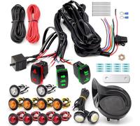 MACHSWON Pre-Wired ATV UTV Turn Signal Kit - Plug & Play Street Legal Blinker System with Horn,Hazard,Reverse Lights,Rocker Switch,Flasher Relay & Fuse for Polaris RZR,Ranger,Can-Am,Honda,Golf