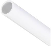 MACHSWON PVC Pipe 8mm ID 10mm OD 350mm Length Round Plastic Rigid Tubing High Impact for Drain Pipe Cable Sleeve(White)