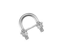 MACHSWON Round U-Bolt,2 Set 304 Stainless Steel M12 U Bolts 45mm(1.77") Inner Width 78mm Length with Nuts and Frame Plate for Automobiles Boat Trailer