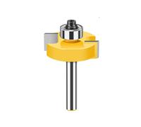 MACHSWON Router Bits 8mm Shank Tongue and Groove Router Bits Ball Bearing T-shaped Slotting Cutter 31.75mm Cut Diameter 1/4" Cut Length Milling Routing Bit Woodworking Cutting Tool