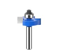 MACHSWON Router Bits 8mm Shank Tongue and Groove Router Bits Ball Bearing T-shaped Slotting Cutter 31.75mm Cut Diameter 3/8" Cut Length Milling Routing Bit Woodworking Cutting Tool Blue