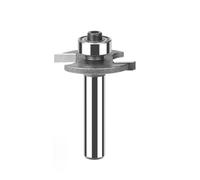 MACHSWON Router Bits 8mm Shank Tongue and Groove Router Bits Ball Bearing T-shaped Slotting Cutter 31.75mm Cut Diameter 3mm Cut Length Milling Routing Bit Woodworking Cutting Tool