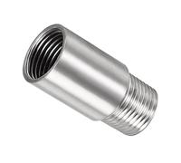 MACHSWON Shower Head Extension Arm,50mm Shower Arm Extension Shower Head Extender 304 Stainless Steel 1/2PT Male to 1/2PT Female Thread 2Pcs