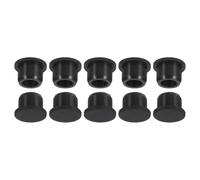 MACHSWON Silicone Rubber Hole Plug A14 Lab Rubber Tube Plug Black Bottle Stopper 14-18mm Diameter Soft Flexible Reusable End Covers for Bottles Pipes Flower Pots 10Pcs