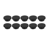 MACHSWON Silicone Rubber Hole Plug A25 Lab Rubber Tube Plug Black Bottle Stopper 25-35mm Diameter Soft Flexible Reusable End Covers for Bottles Pipes Flower Pots 10Pcs