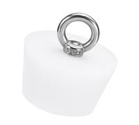 MACHSWON Solid Rubber Stopper,1Pcs Stainless Steel Silicone Rubber Solid Plug Pipe Tank Bottle Sealing Plugs Tapered Bung 39-50mm Diameter Soft Flexible Lab Stoppers with Lifting Ring 9A#