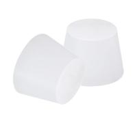 MACHSWON Solid Rubber Stopper 5 Pcs Silicone Rubber Solid Bungs Laboratory Pipe Tank Bottle Sealing Plug Tapered Bung 32-42mm Diameter Soft Flexible Transparent Lab Stoppers 8#