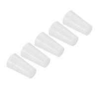MACHSWON Solid Rubber Stopper, 5 Pcs Silicone Rubber Solid Bungs Laboratory Pipe Tank Bottle Sealing Plug Tapered Bung 10-15mm Diameter Soft Flexible Lab Stoppers M13