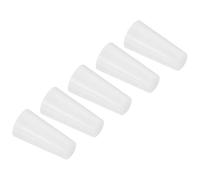 MACHSWON Solid Rubber Stopper, 5 Pcs Silicone Rubber Solid Bungs Laboratory Pipe Tank Bottle Sealing Plug Tapered Bung 8-14mm Diameter Soft Flexible Lab Stoppers M12