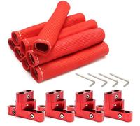 MACHSWON Spark Plug Wire Separator Divider Red For Racing Car 12pc 8mm 9mm 10mm Wire Separators
