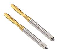 MACHSWON Spiral Point Plug Threading Tap for Drilling and Tapping Aluminum Die Steel Ordinary Steel Non-Ferrous Metals and Hard Plastics H2 3 Flutes HSS Metric Screw Taps M3.5 x 0.6 mm 2PCS