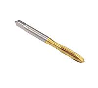 MACHSWON Spiral Point Plug Threading Tap for Drilling and Tapping Aluminum Die Steel Ordinary Steel Non-Ferrous Metals and Hard Plastics H2 3 Flutes HSS Metric Screw Taps UNC 1/4-20 1PCS