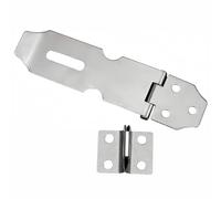 MACHSWON Stainless Steel Padlock Hasp 3 Inch Door Latch Padlock Security Hasp Catch Staple Shed Clasp with Screws for Door Window Cabinet Pet Cage Crate Fitting Accessories