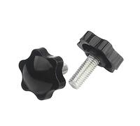 MACHSWON Star Knob Grips M5x20mm Female Thread Clamping Knobs Handle Tightening Screws Black