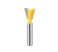 MACHSWON Straight Cut Router Bit Milling Cutter Cutting Dovetail Bit 8mm Shank,5/8" Cut Diameter Wood Cutting Trimming Cutter Double Flute Straight Grooving Bits for Woodworking Dovetail Bit