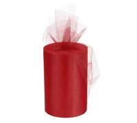 MACHSWON Tulle Ribbon Rolls Red 6 Inch 100 Yard Pastel Netting Fabric Net Cloth 15cm Width Mesh Roll for Gift Wrapping Christmas Wedding DIY Crafts
