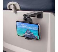 MACHSWON Universal in Flight Airplane Phone Holder Mount. Hands Free Viewing with Multi-Directional Dual 360 Degree Rotation. Pocket Size Must Have Travel Essential Accessory for Flying