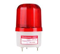 MACHSWON Warning Light Red LED Rotating Emergency Safety Flashing Warning Lamp Factories Transportation Machinery Industry Sound Light Alarm Lamp 10cm 220V