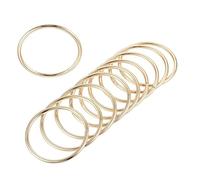 MACHSWON Zinc Alloy O Rings 35mm(1.38") ID 3mm Thick Multi-Purpose Welded O Buckles Heavy Duty Smooth Solid Ring for Bag Straps Belts Pet Leashes and DIY Crafts Gold 20pcs