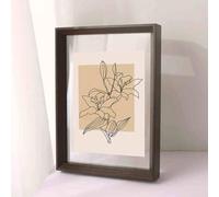 Machtiging Double Glass Picture Frame Display Photo,Transparent Picture Frame,Floating Glass Frames,A4 Wooden Frame,Floating Frame For Canvas,Clear,Dust-Proof,A3,A4,For Photos,Artworks,Posters