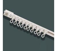 Machtiging Flexible Curtain Track,Room Divider Sliding System,Self-Adhesive Curtain Rail Track,Wall Ceiling Mounted,Easy To Install,No Drill,for Shower Corner Caravan