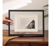 Machtiging Floating Frame Double Sided,Floating Glass Frames,A4 Wooden Frame,Floating Frame For Canvas,Double Glass Picture Frame Display Photo,Double-Sided,For Picture Desktop Decoration,Artworks