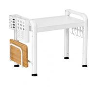 Machtiging Kitchen Countertop Stand Shelf Unit,Expandable Microwave Rack | Expandable,Space Saving,Adjustable,for storing coffee machines,toasters,air fryers,and other kitchen storage items