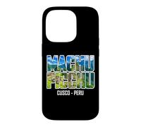 Machu Picchu Cusco Peru Mountain Ruins Vintage Typography Case for iPhone 14 Pro