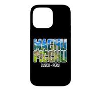 Machu Picchu Cusco Peru Mountain Ruins Vintage Typography Case for iPhone 14 Pro Max