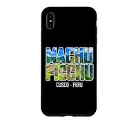 Machu Picchu Cusco Peru Mountain Ruins Vintage Typography Case for iPhone XS Max
