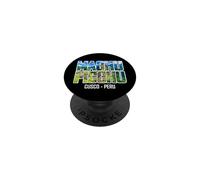 Machu Picchu Cusco Peru Mountain Ruins Vintage Typography PopSockets Adhesive PopGrip