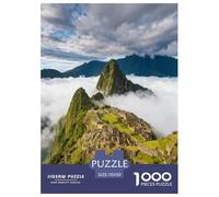 Machu Picchu in Clouds 1000 Piece Jigsaw Puzzles Impossible Hard Challenge Modern Paisaje for Family Activity Game Perfect for Relaxation for Women Men 70x50cm/1000pcs
