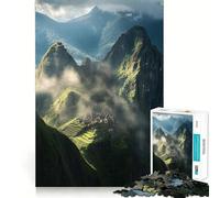 Machu Picchu in The Clouds 1000-piece Puzzle for Teenagers Reason Skill Stress Relief Enjoyable Challenge Home Accent (50x75cm)