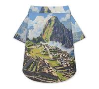 Machu Picchu Landscape Cute Pet T-Shirts Dog Shirt Clothes Funny Beach Pullover Cat Sweatshirt For Small Pets S