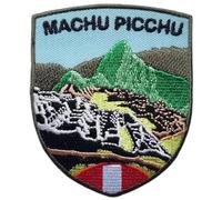 Machu Picchu Patch Embroidered Iron-on/Sew-on Badge (3 Inch) Travel Peru Flag Vacation Souvenir Tourist Emblem Gift Patches