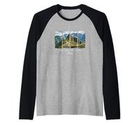 Machu Picchu Peru Andes Mountains Incan History Traveler Raglan Baseball Tee