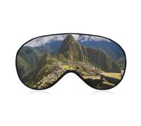 Machu Picchu Peru Mountains Comfortable Sleep Eye Mask Soft Covers for Sleeping with Adjustable Strap