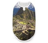 Machu Picchu Peru Mountains Dog And Cat Clothes Pet Summer Sleeveless T Shirt Basic Vest M