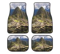 Machu Picchu Peru Mountains Fashion Car Floor Mats Set of 4 Waterproof Non-Slip Carpet Accessories