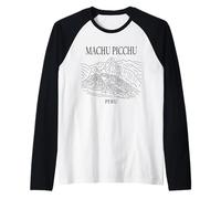 Machu Picchu Peru Peruvian Travel Souvenir Incas Valley Raglan Baseball Tee