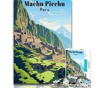 Machu Picchu Peru Travel 1000 Piece Jigsaw Puzzles for Adults & Teens,Family Game Stress Reliever Difficult Challenge Secret Santa Gifts 50x75cm