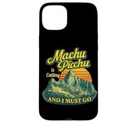 Machu Picchu Peru Travel Andes Mountains Sunset Retro Case for iPhone 15 Plus